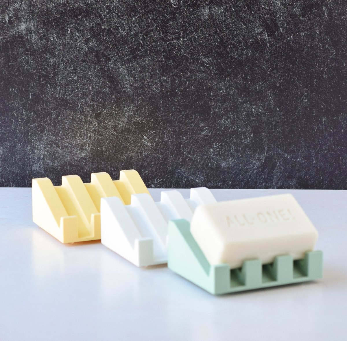 Modern Angled Draining Soap Dish, 3D Printed Eco-Friendly Bathroom Accessory - Image 7