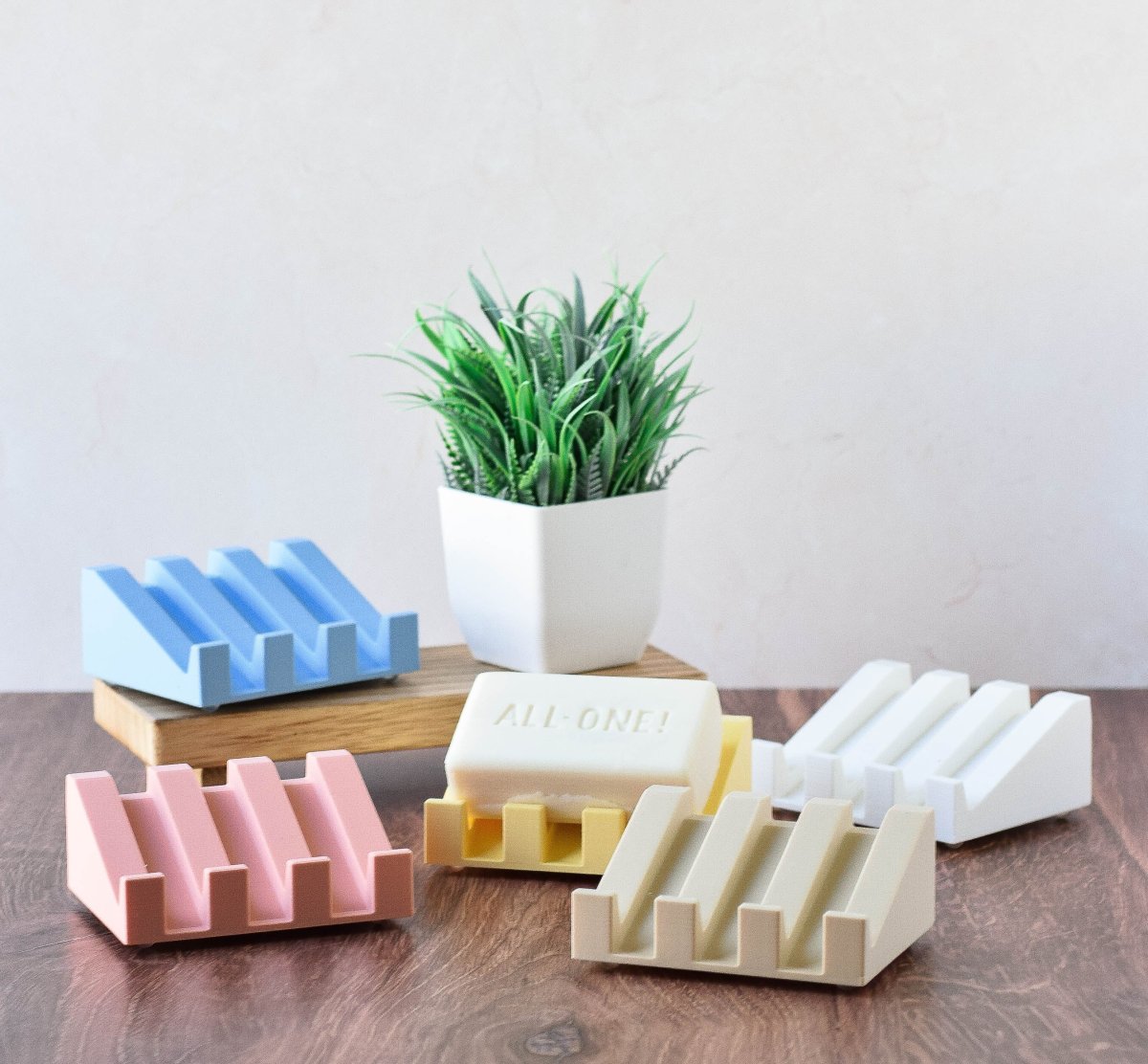 Modern Angled Draining Soap Dish, 3D Printed Eco-Friendly Bathroom Accessory - Image 9