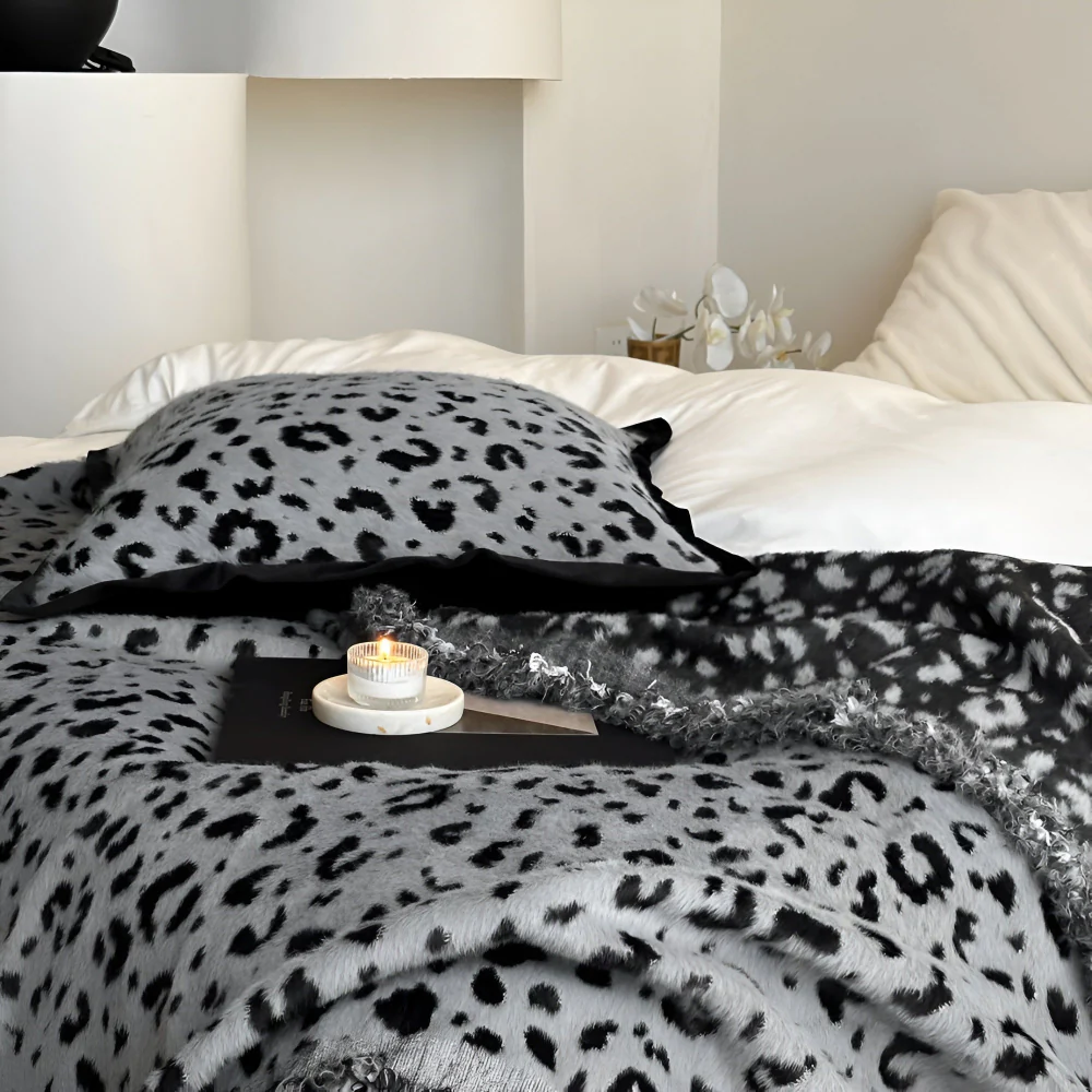 Lush Leopard Mink Fleece Blanket - Image 5