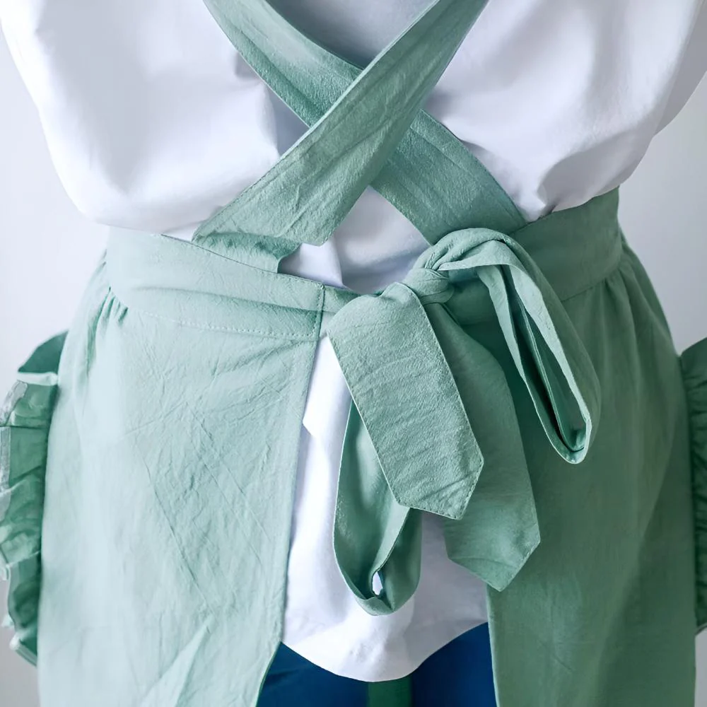 Chic Ruffle Pocket Apron - Image 4