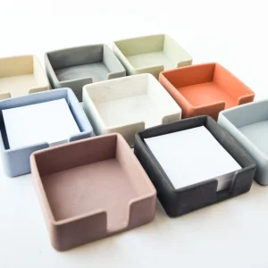 Sticky Note Holder - Desk Accessories - Desk Organizer - Modern Desk - Minimalist - Concrete - Cement