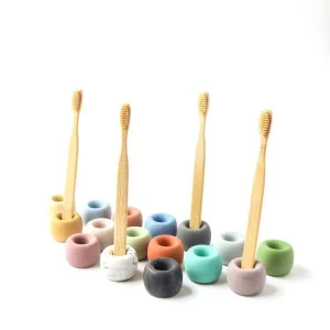 Toothbrush Holder - Bathroom Decor - Modern Bathroom - Concrete Toothbrush Holder - Minimalist - Bathroom Accessories - Makeup Brush Holder