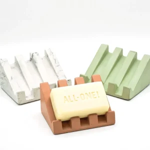 Concrete Draining Soap Dish, Soap Holder, Soap Tray, Sponge Holder, Minimliast Home